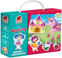 Wróżki i jednorożce. Gra magnetyczna