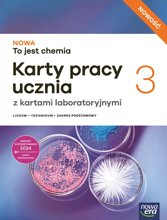NOWA To jest chemia 3. Zakres podstawowy. Karty pracy ucznia. Liceum i technikum. Nowa edycja - tantis.pl