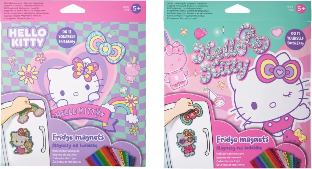 Magnes na lodówkę Hello Kitty Pink 1szt.mix - tantis.pl