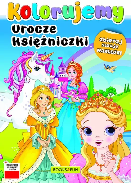 Kolorujemy. Urocze księżniczki - tantis.pl