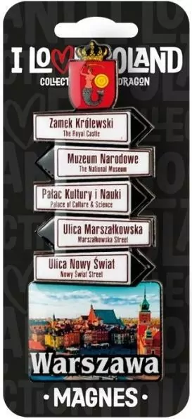 Magnes. I love Poland. Warszawa. ILP-MAG-C-WAR-11 - tantis.pl
