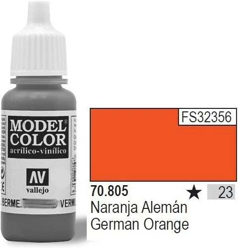 VALLEJO Farba Nr23 Germa n Orange 17mlMatt - tantis.pl