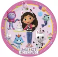 Talerzyki papierowe 20cm. Gabby's Dollhouse - tantis.pl