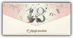 Karnet-koperta Urodziny 18