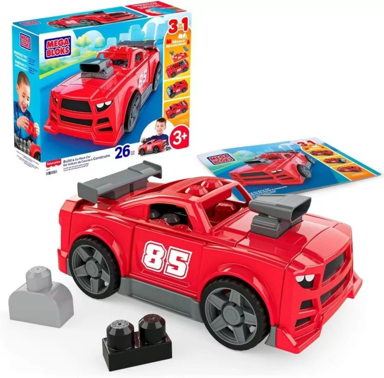 Mega Bloks Samochód wyścigowy do zbudowania - tantis.pl