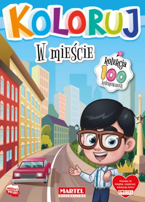 W mieście. Koloruj - tantis.pl