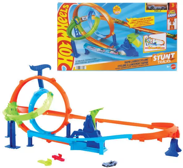 Hot Wheels Stunt Tracks Tor wyścigowy Rajdowy - tantis.pl