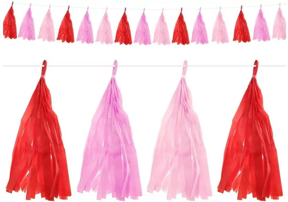 Girlanda papierowa Frędzelki 250cm - tantis.pl