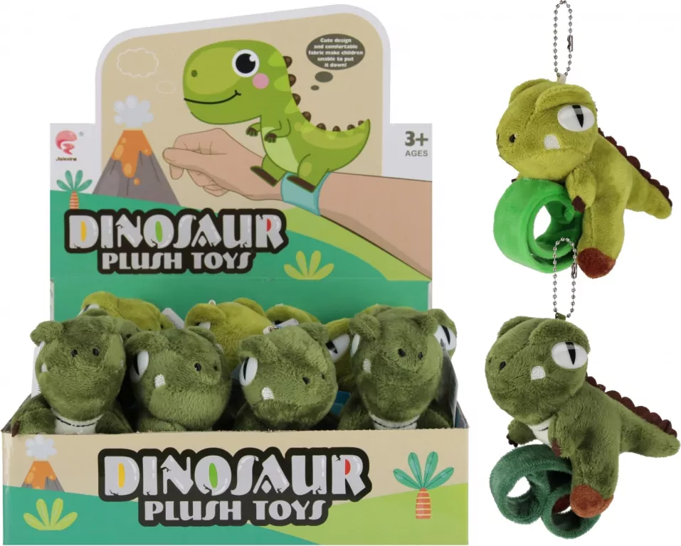 BRANSOLETKA PLUSZ DINO 12CM MIX2 MC DISP12/240 - tantis.pl