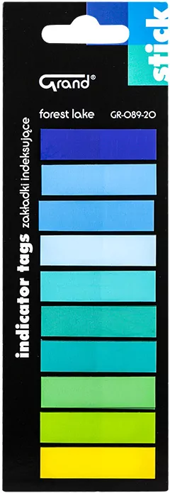 Zakładki indeksujące proste 10 kolorów GRAND - tantis.pl