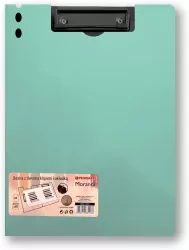 Deska z klipem i okładką A4 Morandi niebieskoziel