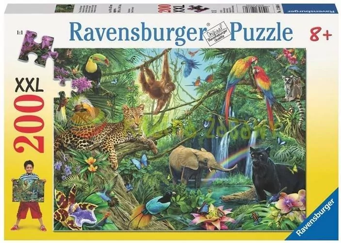 Puzzle 200. Zwierzęta w dżungli 126606 - tantis.pl