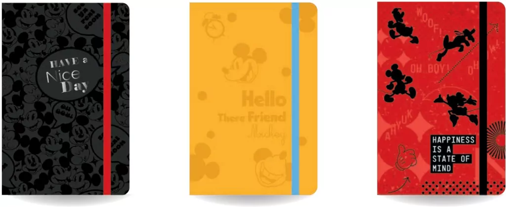 Notes A5 80k. linia z gumką Disney fashion Mickey Mouse. Mix 1 sztuka - tantis.pl