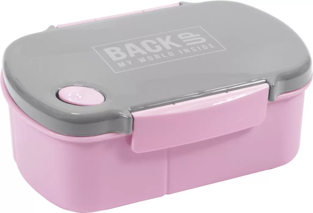 Śniadaniówka BackUp 7 B36 róż/szary DERFORM - tantis.pl