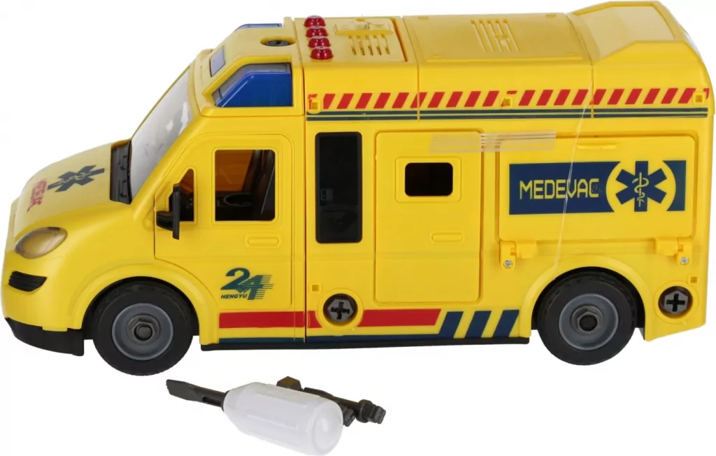 Auto ratunkowe karetka do skręcania Mega Creative 544951 - tantis.pl