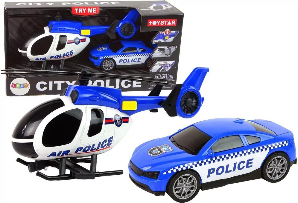 Zestaw policyjny helikopter + auto - tantis.pl