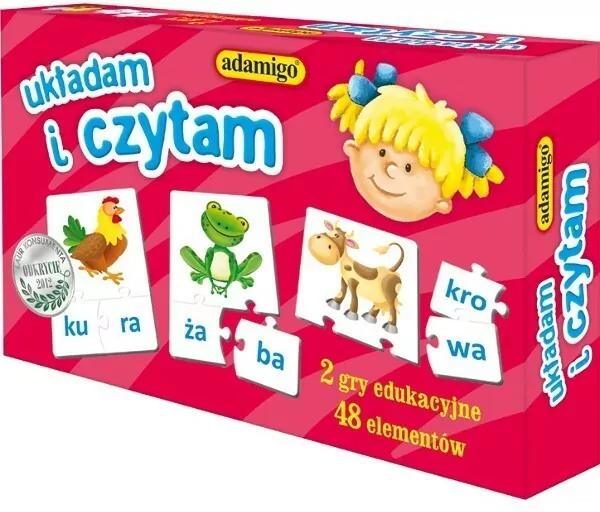 Układam i czytam. 2 gry edukacyjne - tantis.pl