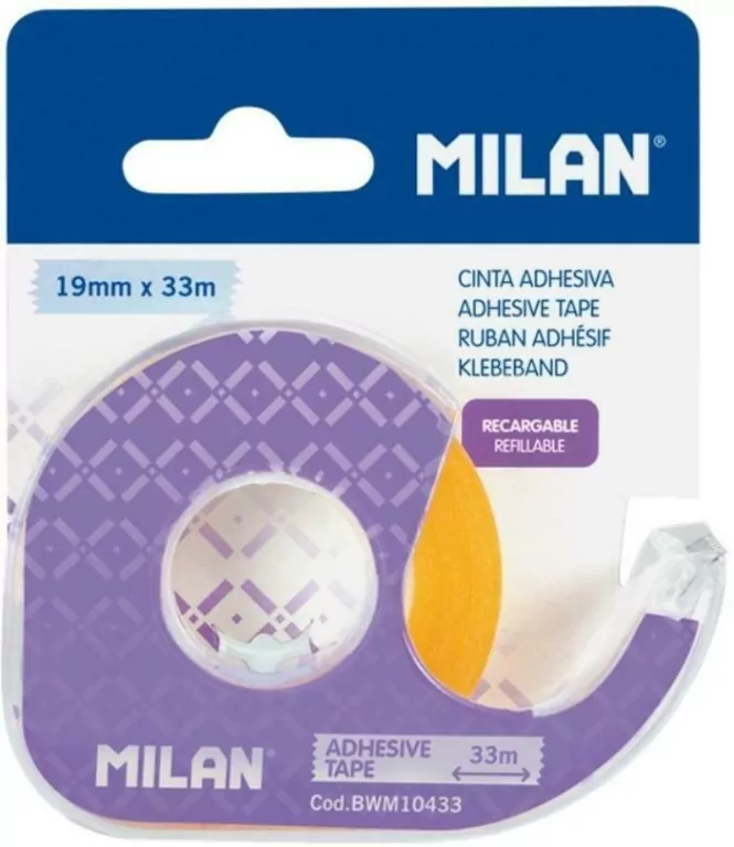 MILAN. Taśma samoprzylepna z dyspenserem 19mm x 33m - tantis.pl