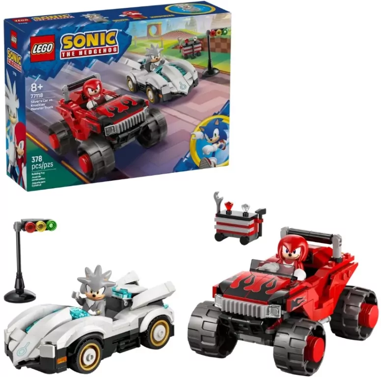 LEGO®. Sonic the Hedgehog. Silver w samochodzie kontra...77118 - tantis.pl