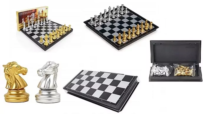 Szachy magnetyczne turniejowe 25x25x2cm - tantis.pl