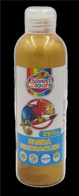 Farba dekoracyjna metaliczna 250ml. Złota