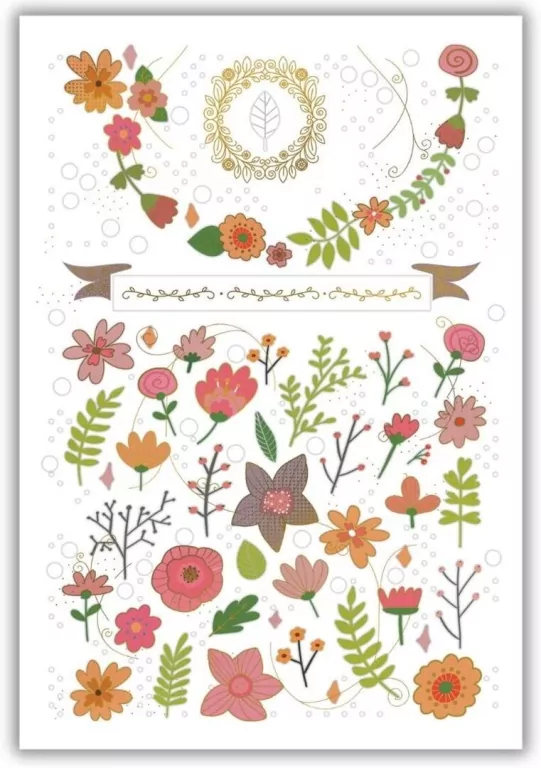 Karnet 12x18cm + koperta Kwiaty - tantis.pl