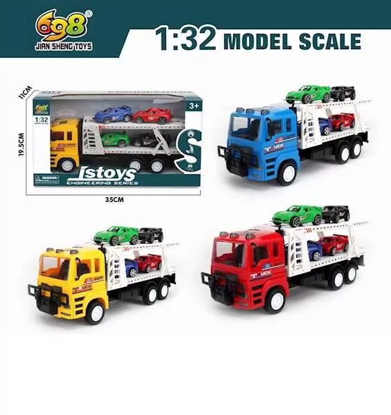 Laweta z zestawem aut 1:32 MIX - tantis.pl