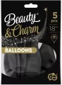 Balony Beauty&Charm pastelowe czarne - tantis.pl