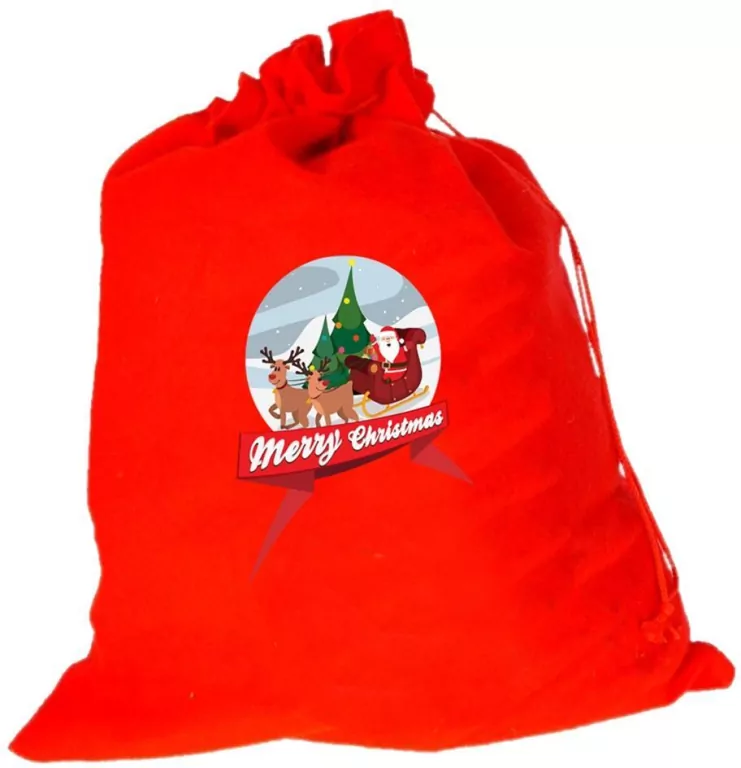 Worek na prezenty z aplikacją duży - tantis.pl