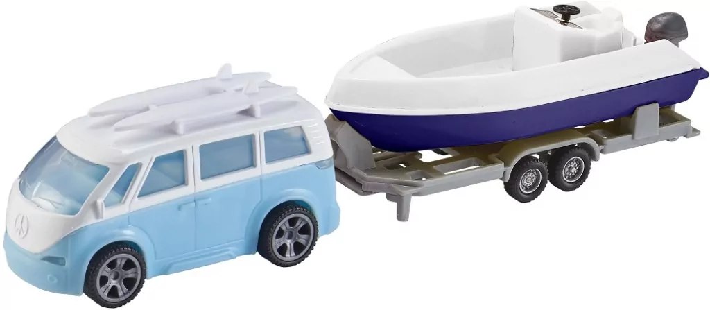 Autko campervan+trailer mix 1:64 - tantis.pl