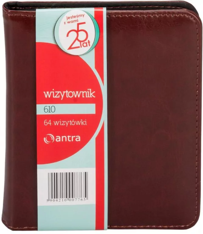 Wizytownik 64 dwuklatkowy 610 brąz ANTRA - tantis.pl