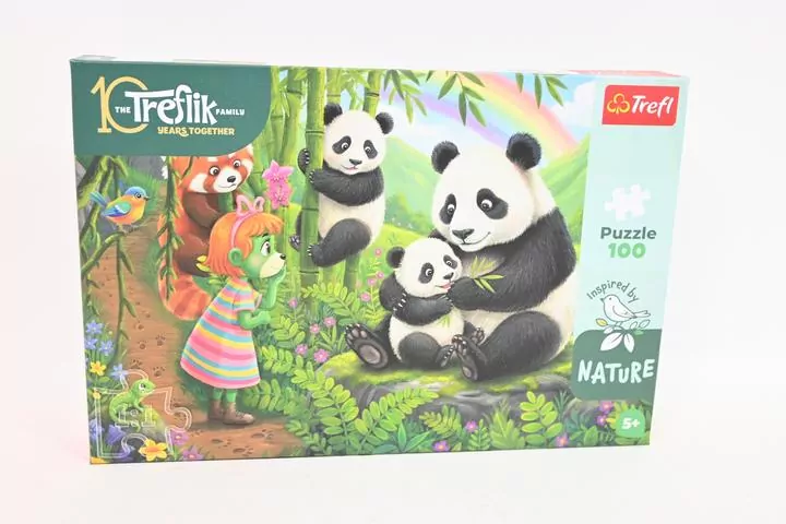 Puzzle 100 Inspired By Nature Pandy TREFL - tantis.pl