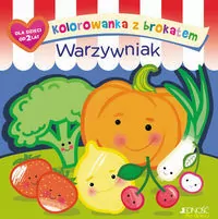 Warzywniak. Kolorowanka z brokatem - tantis.pl
