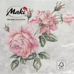 SERWETKA PAP 3W 330X330 KWIAT ROZA PM OP