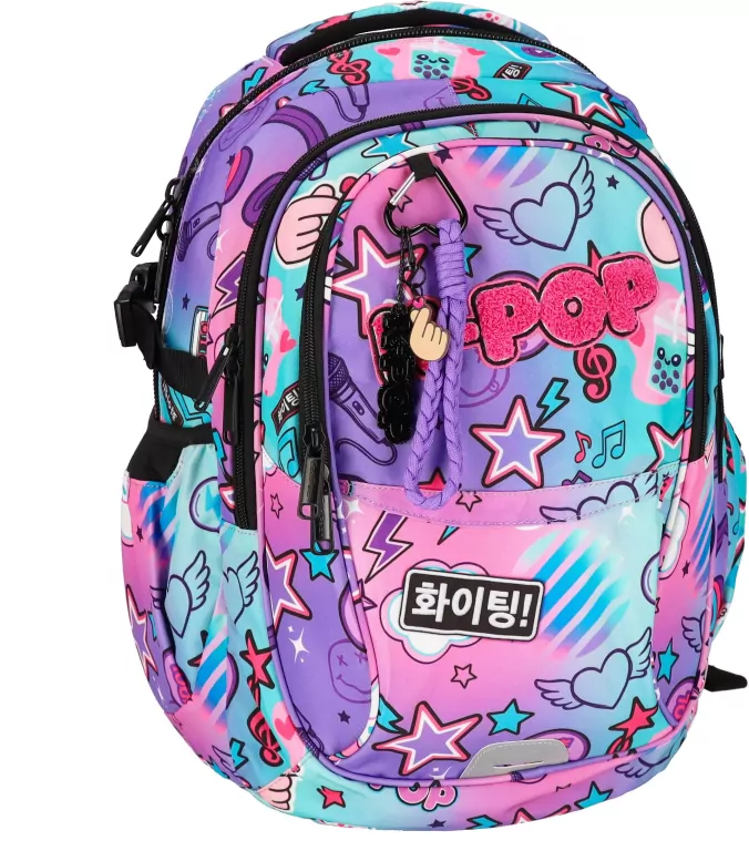 PLECAK 44X37X17 3ZAM 2KIESZ K-POP RAINBOW DUO CP - tantis.pl