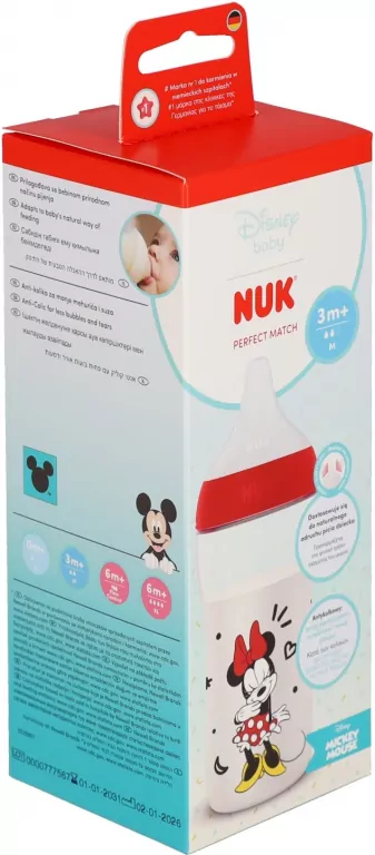 NUK. Perfect Match. Butelka z silikonowym smoczkiem. 260 ml - tantis.pl