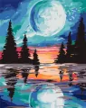 Malowanie po numerach. Pełnia księżyca 40x50cm - tantis.pl