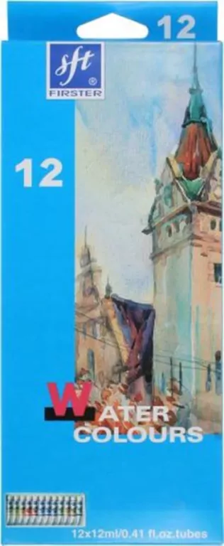 Farby akwarelowe 12 kolorów 12 ml tuba - tantis.pl