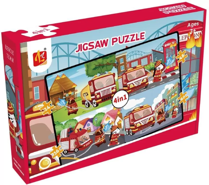 Puzzle 4w1 Farma - tantis.pl