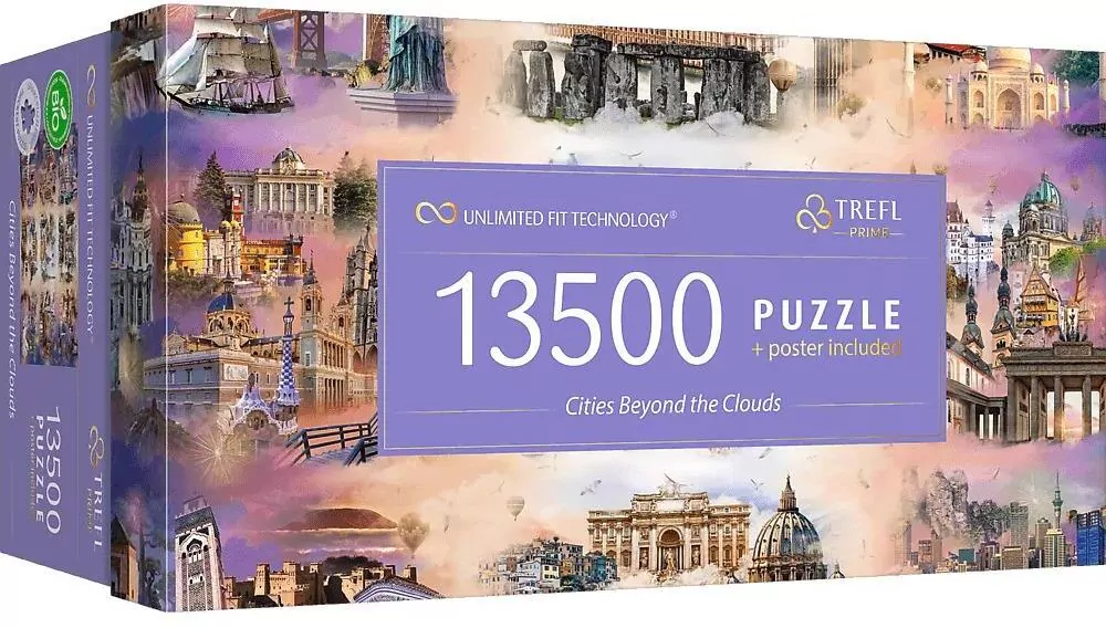Trefl. Puzzle 13500. Cities Beyond the Clouds - tantis.pl