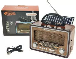Głośnik Bluetooth radio retro ze światłem USB