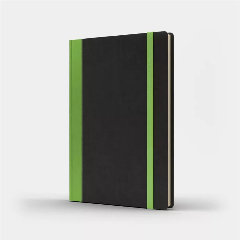 Notatnik A5 Pro M+ kropki czarny/jasnozielony - tantis.pl