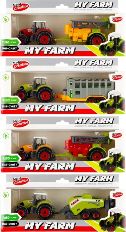 Traktor metalowy Moje Ranczo 22cm - tantis.pl