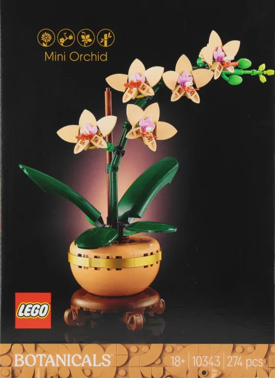 LEGO Botanicals, klocki. Mała orchidea - tantis.pl