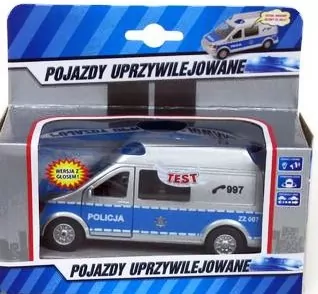 Auto Policja. Van z dźwiękiem 14cm - tantis.pl
