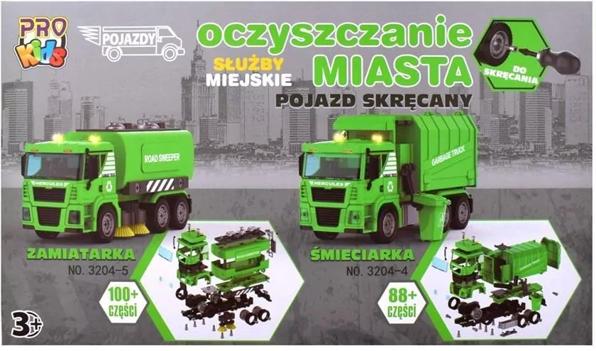 Pojazd do skręcania. Służby miejskie, mix - tantis.pl