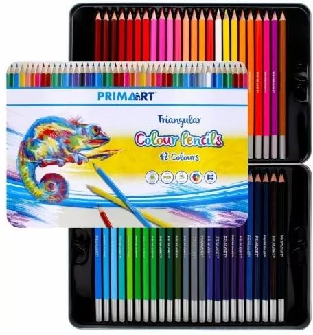 Kredki ołówkowe trójkątne 48 kolorów - tantis.pl