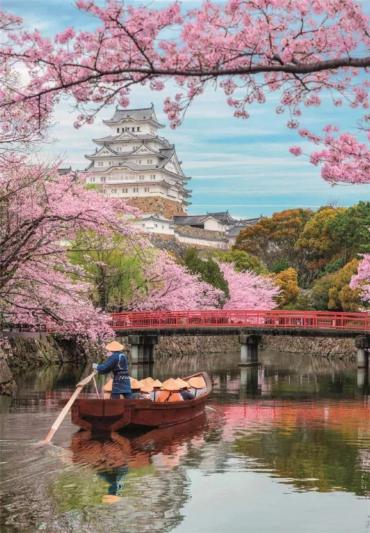 Puzzle 1000. Himeji Castle in Spring - tantis.pl