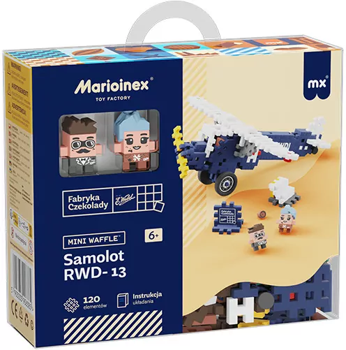 Samolot RWD-13. Mini Waffle Wedel 120el - tantis.pl