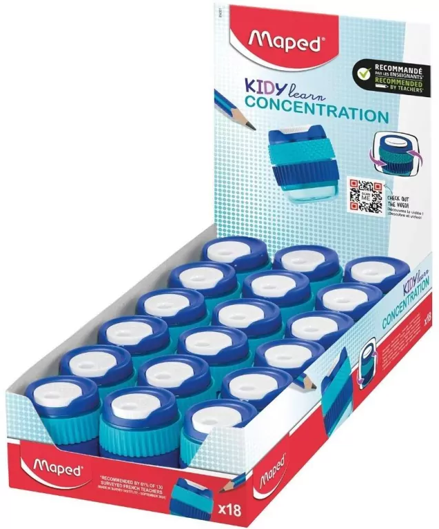 Temperówka Kidy Learn Concentration (18szt) MAPED - tantis.pl